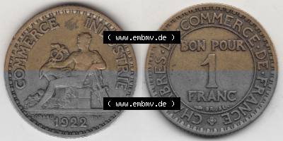 Umlaufmünze aus Frankreich in der Francs-Währung Sammlung