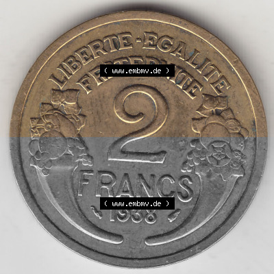 Umlaufmünze aus Frankreich in der Francs-Währung Sammlung
