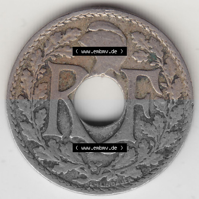 Umlaufmünze 10 Cmes - Centimes - Cent aus Frankreich in der Francs-Währung Sammlung