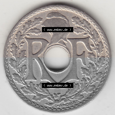 Umlaufmünze 10 Cmes - Centimes - Cent aus Frankreich in der Francs-Währung Sammlung
