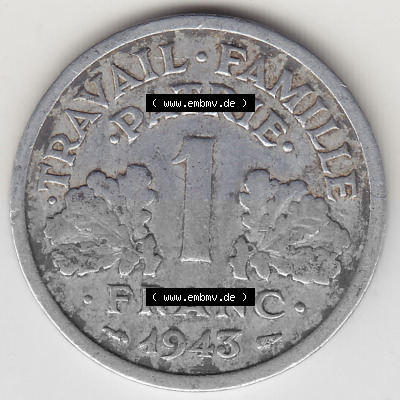 Umlaufmünze aus Frankreich in der Francs-Währung Sammlung