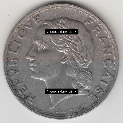 Umlaufmünze aus Frankreich in der Francs-Währung Sammlung