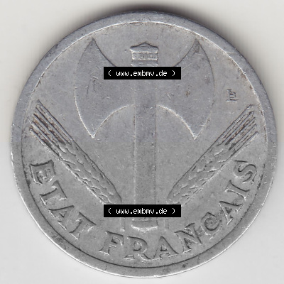 Umlaufmünze aus Frankreich in der Francs-Währung Sammlung