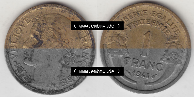 Umlaufmünze aus Frankreich in der Francs-Währung Sammlung