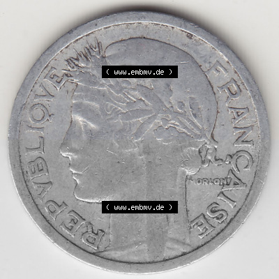 Umlaufmünze aus Frankreich in der Francs-Währung Sammlung