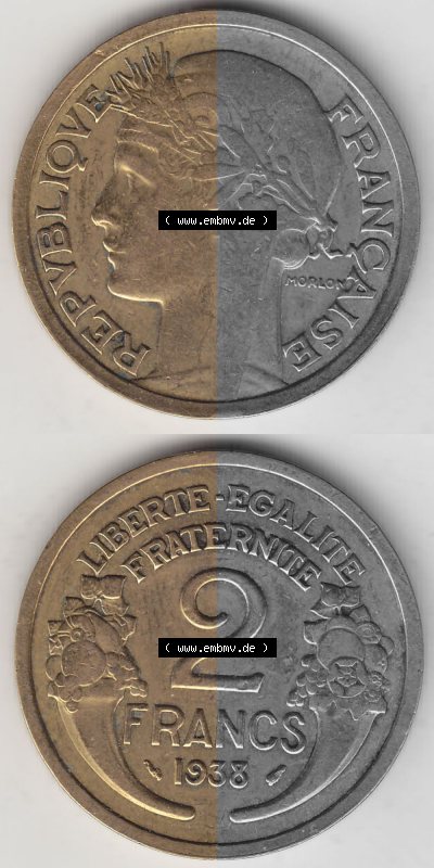 Umlaufmünze aus Frankreich in der Francs-Währung Sammlung