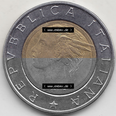 Bildmaterial von Münzen aus Italien / Italia Gedenkmünzen 1994-1994, 500 Lire, 500. Geburtstag von Luca Pacioli (1494-1994)-2.... Sammlung
