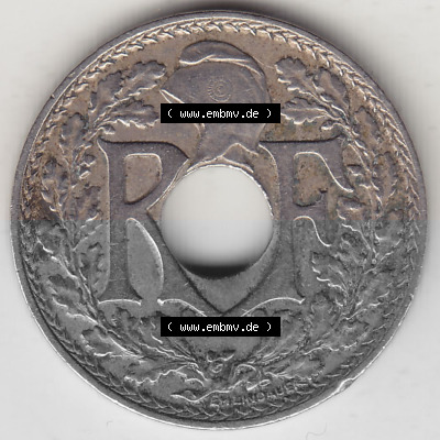 Frankreich 10 CMES EGALITÉ FRATERNITÉ LIBERTÉ 1919 (Stück 1), 10 Cmes / Centime / Cent Umlaufmünze aus Frankreich in der... Sammlung