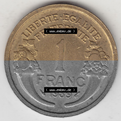 Umlaufmünze aus Frankreich in der Francs-Währung Sammlung