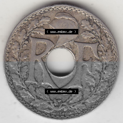 10 Cmes / Centime / Cent Umlaufmünze aus Frankreich in der Francs-Währung Sammlung