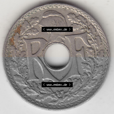 Frankreich 10 CMES EGALITÉ FRATERNITÉ LIBERTÉ 1922 (Stück 2), 10 Cmes / Centime / Cent Umlaufmünze aus Frankreich in der... Sammlung
