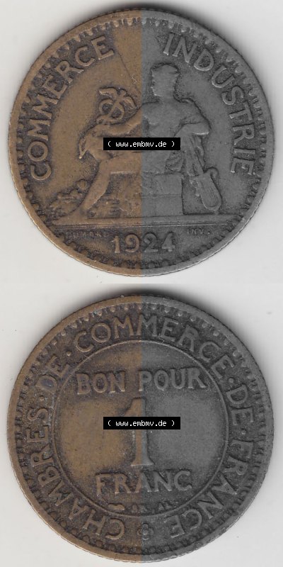 Umlaufmünze aus Frankreich in der Francs-Währung Sammlung