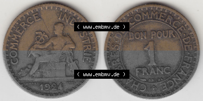 Umlaufmünze aus Frankreich in der Francs-Währung Sammlung
