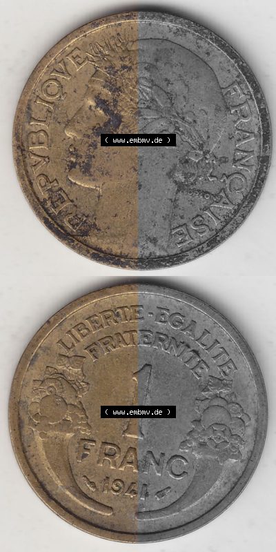 Umlaufmünze aus Frankreich in der Francs-Währung Sammlung