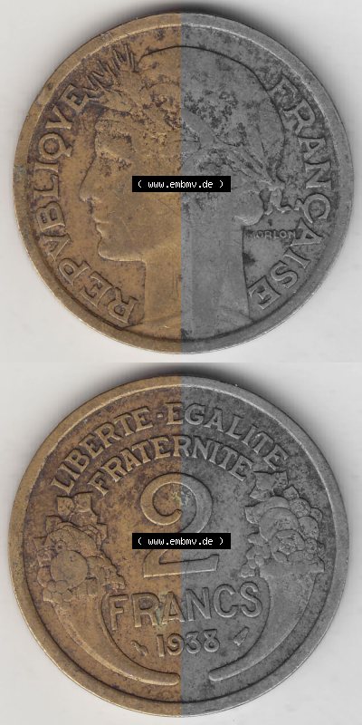 Umlaufmünze aus Frankreich in der Francs-Währung Sammlung