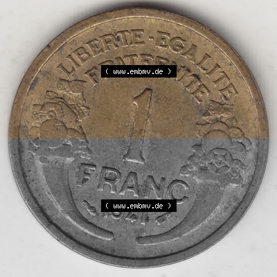 Umlaufmünze aus Frankreich in der Francs-Währung Sammlung