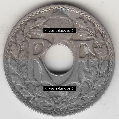 10 Cmes / Centime / Cent Umlaufmünze aus Frankreich in der Francs-Währung Sammlung