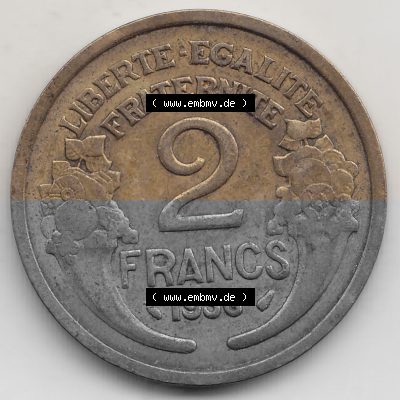 Umlaufmünze aus Frankreich in der Francs-Währung Sammlung
