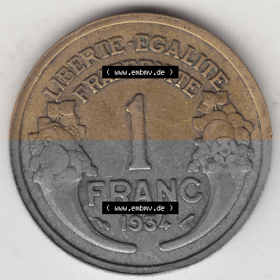 Umlaufmünze aus Frankreich in der Francs-Währung Sammlung