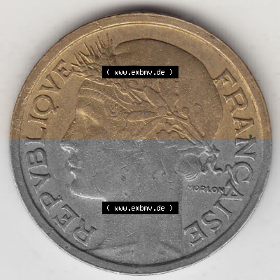 Umlaufmünze aus Frankreich in der Francs-Währung Sammlung