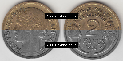 Umlaufmünze aus Frankreich in der Francs-Währung Sammlung