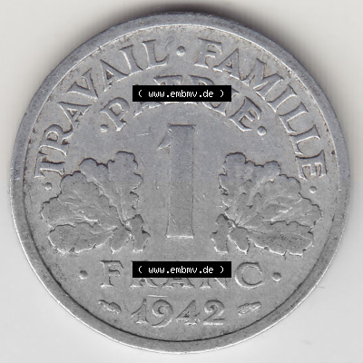 Umlaufmünze aus Frankreich in der Francs-Währung Sammlung