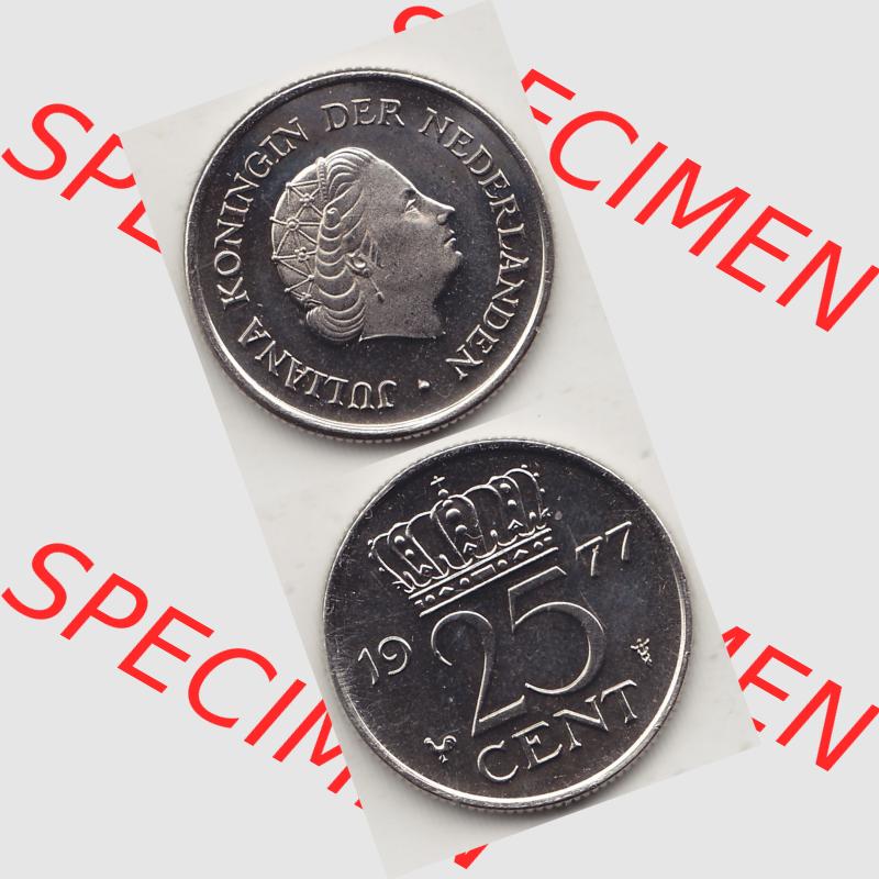 Alte Münzen KMS Niederlande, Kursmünzensatz 1977, 1950-1980, 25 Cent, 1977-1 JULIANA KONINGIN DER NEDERLANDEN. Digitales Bild / Bildmaterial für IPhone... Sammlung