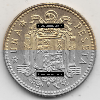 Stempelglanz Spanien / Espana 1975-1980, 1 PTA UNA Peseta, 1977 Sammlung