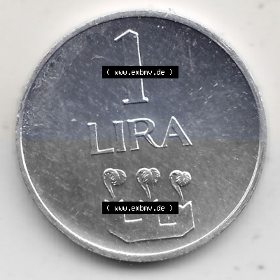 Bildmaterial Münzensatz / KMS 1972 aus San Marino 1972-1972, 1 Lira, Lire 1972, 1 LIRA MONASSI REPUBBLICA DI SAN MARINO. Rückseite... Sammlung