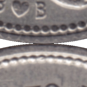 Ausschnitt zur Qualitätsprüfung vom Digitalen Bild Qualität