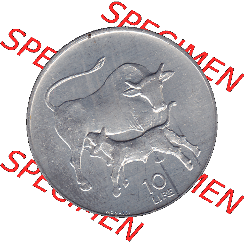 Bildmaterial in PNG-Grafiken Münzensatz / KMS 1972 aus San Marino 1972-1972, Münze 10 Lire 1972, MONASSI REPUBBLICA DI SAN MARINO, 10 LIRE. Die digitalisierte Münze... Sammlung