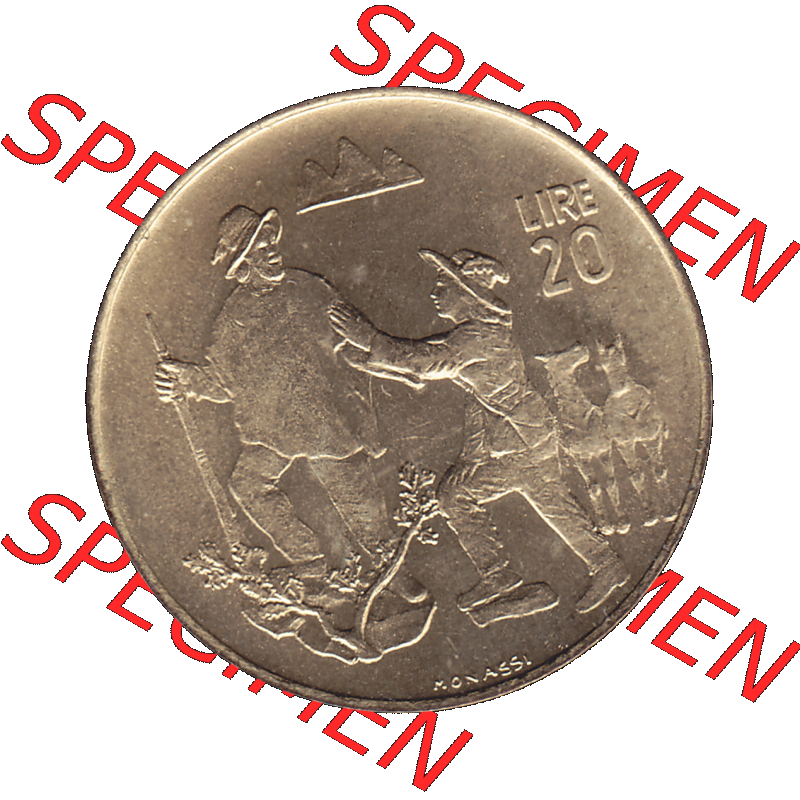 Bildmaterial in PNG-Grafiken Münzensatz / KMS 1972 aus San Marino 1972-1972, Münze 20 Lire, 1972, MONASSI REPUBBLICA DI SAN MARINO. Die digitalisierte Münze... Sammlung