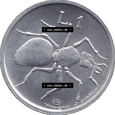 Bildmaterial Münzensatz / KMS 1974 aus San Marino Münze 1974-1974 als transparente PNG-Grafik, 1 Lire, 1 Lira, L.1 MINGUZZI MONASSI INC.. Die digitalisierte... Sammlung