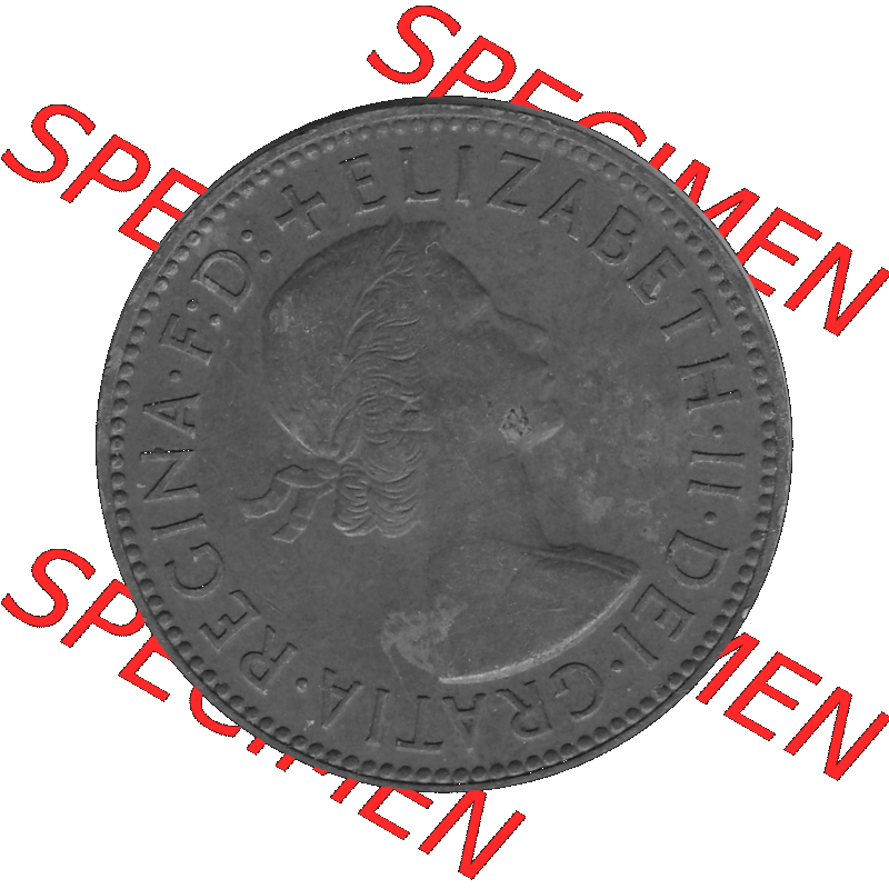 Alte Münze Großbritannien Umlaufmünze Half Penny, 1/2 Pence 1954-1970, Half Penny, Halber Pence 1955-01, Elisabeth II. - Schriftzug ELIZABETH II DEI GRATIA... Sammlung
