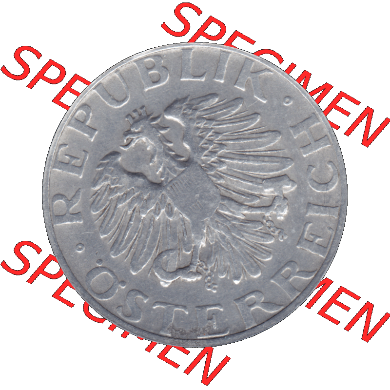 Alte Münze aus Österreich als PNG-Grafik 1946-1952, 2 Schilling 1946-01. Vorderseite der alten österreichischen 2 Schilling Umlaufmünze aus Österreich, Münze... Sammlung