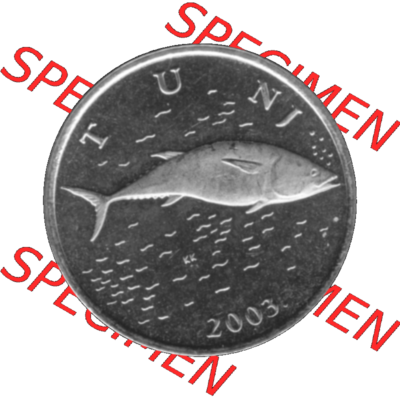 Alte Münze Kroatien Umlaufmünze 1993-2021, 2 Kune 2003-01 Graustufen Graustufen. Rückseite mit Motiv der Umlaufmünze in Graustufen der Münze aus Kroatien auf einen... Sammlung