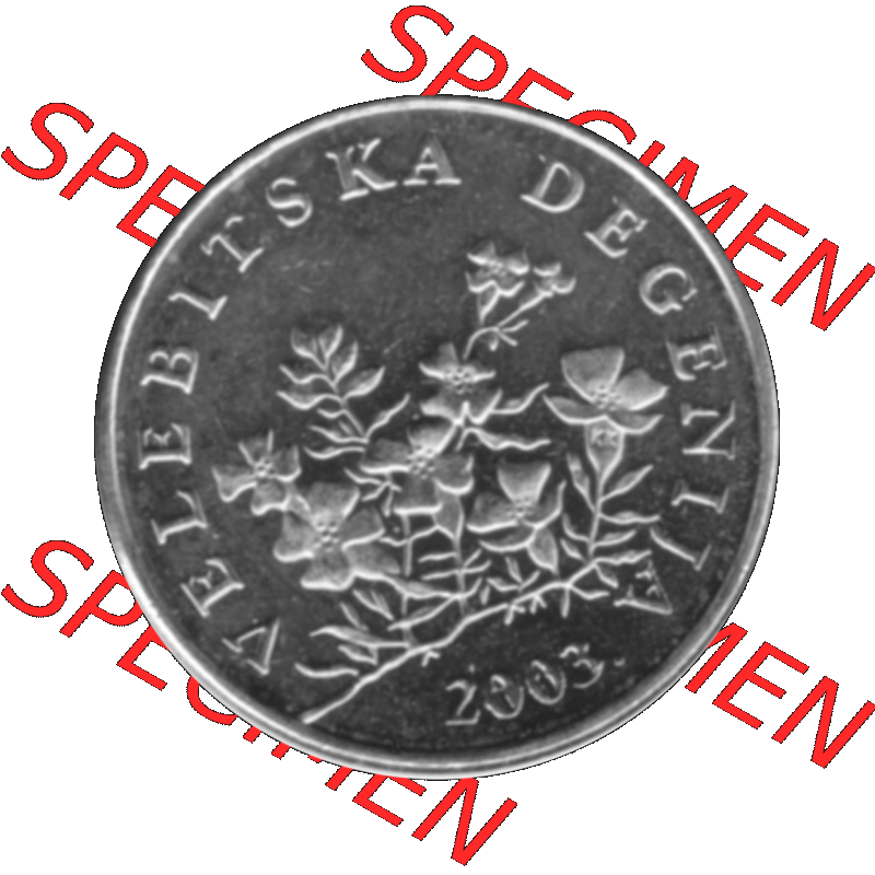 Alte Münze Kroatien Umlaufmünze 1993-2021, 50 Lipa 2003-01 Graustufen Graustufen. Rückseite mit Motiv der Umlaufmünze in Graustufen der Münze aus Kroatien auf einen... Sammlung