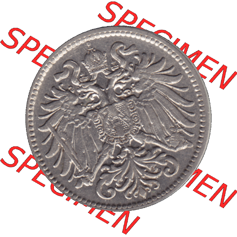 Alte Münze aus Kaiserreich Österreich als PNG-Grafik 1892-1911, 10 Heller 1908-01. Vorderseite der alten österreichischen 10 Heller Umlaufmünze aus Österreich Kaiserreich,... Sammlung