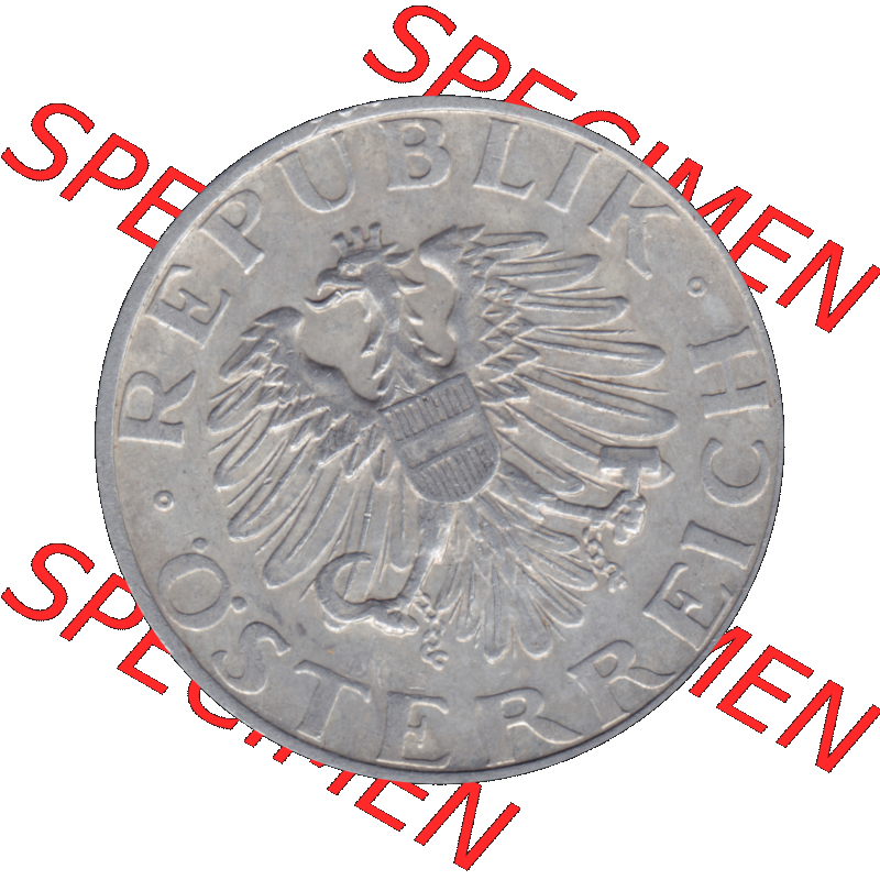 Alte Münze aus Österreich als PNG-Grafik 1946-1952, 2 Schilling 1947-01. Vorderseite der alten österreichischen 2 Schilling Umlaufmünze aus Österreich, Münze... Sammlung