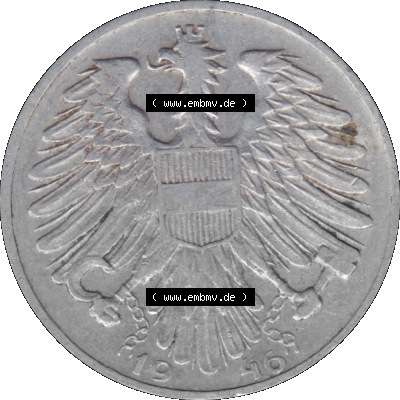 Österreich 1 / Ein Schilling 1946-1957, 1 Schilling 1946 (Stück 3) Sammlung