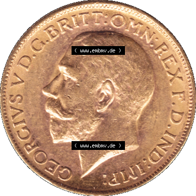 Alte Goldmünze Großbritannien 1911-1927, 1 Pfund Sovereign 1911 (Stück 1) Sammlung