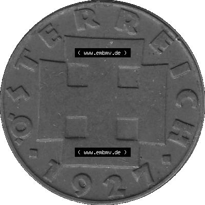 2 / Zwei Groschen Österreich in s/w Schwarzweiß bzw. Graustufen Farbgebung von Scanner transparenten PNG 1925-1938, 2 Zwei Groschen,... Sammlung