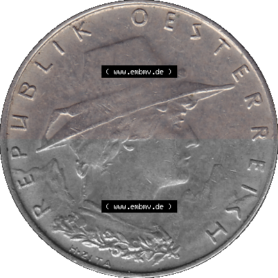10 / Zehn Groschen Österreich in original Farbgebung von Scanner transparenten PNG 1925-1929, 10 Groschen 1925 (Stück 1), VS... Sammlung