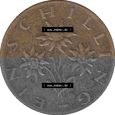 Österreich 1 / Ein Schilling 1959-2001, 1 Schilling 1962 (Stück 1), Edelweiß, Münze / Kursmünze aus Österreich Sammlung