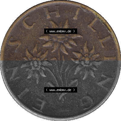 Österreich 1 / Ein Schilling 1959-2001, 1 Schilling 1971 (Stück 1), Ein Shilling Edelweiß Sammlung