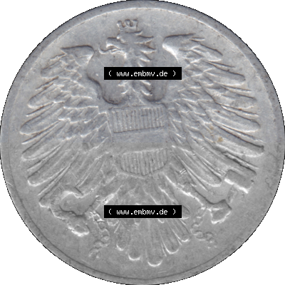Alte Münze aus Österreich als PNG-Grafik 1950-1994, 2 Groschen 1950 Sammlung