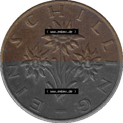 Österreich 1 / Ein Schilling 1959-2001, 1 Schilling 1973 (Stück 1) Sammlung