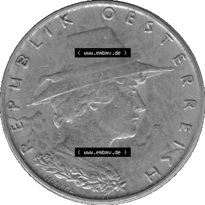 10 / Zehn Groschen Österreich in s/w Schwarzweiß bzw. Graustufen Farbgebung von Scanner transparenten PNG 1925-1929, 10 Groschen... Sammlung