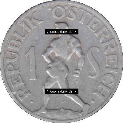 Österreich 1 / Ein Schilling 1946-1957, 1 Schilling 1946 (Stück 3) Sammlung