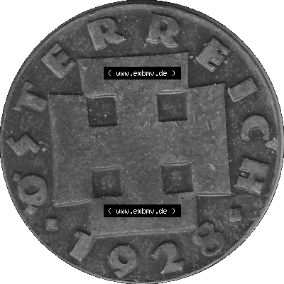 2 / Zwei Groschen Österreich in s/w Schwarzweiß bzw. Graustufen Farbgebung von Scanner transparenten PNG 1925-1938, 2 Zwei Groschen,... Sammlung